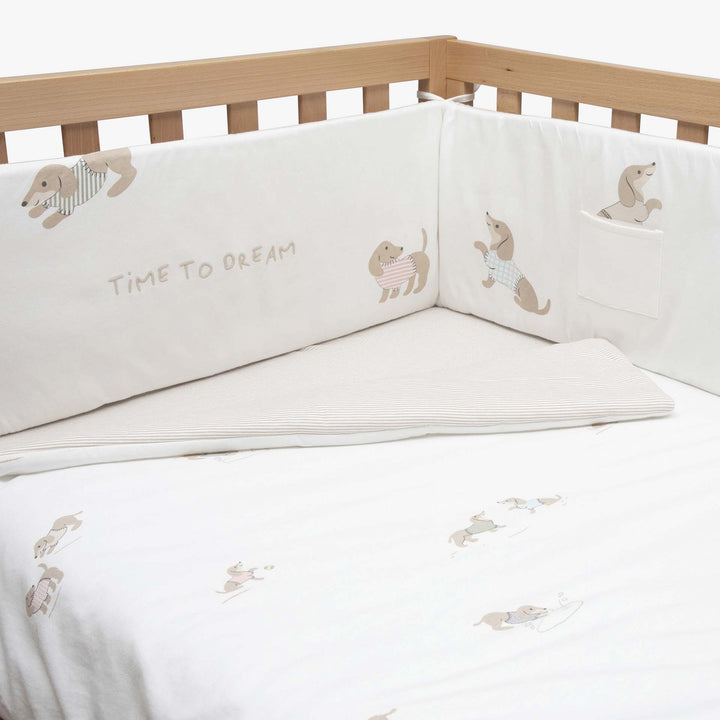 סט  מצעים למיטת תינוק גורים