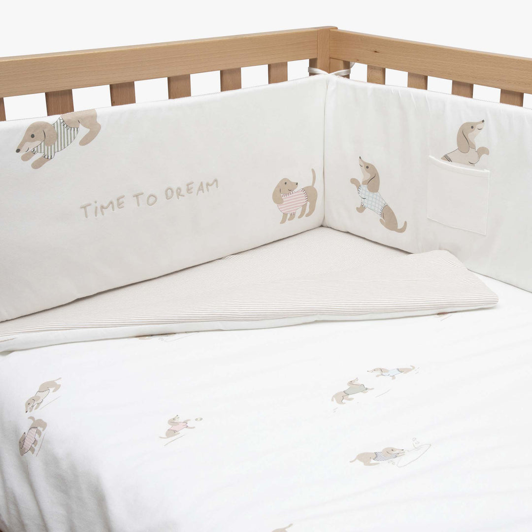 סט  מצעים למיטת תינוק גורים