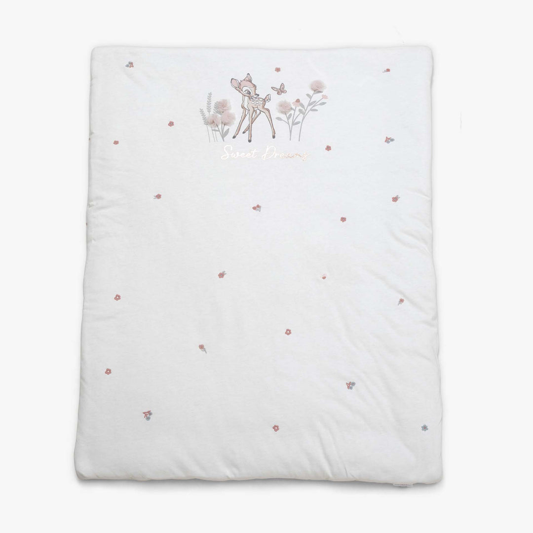 סט מצעים לעריסה במבי שמנת