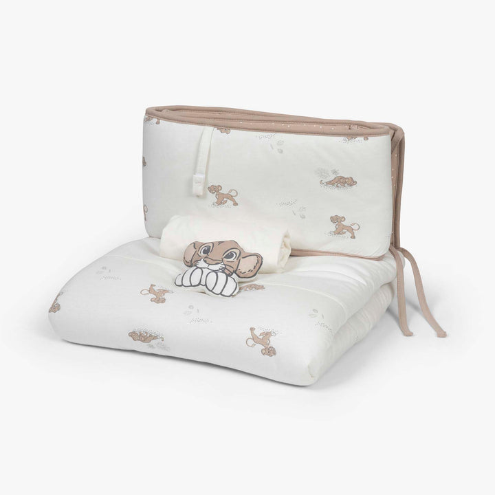 סט מצעים לעריסה סימבה שמנת