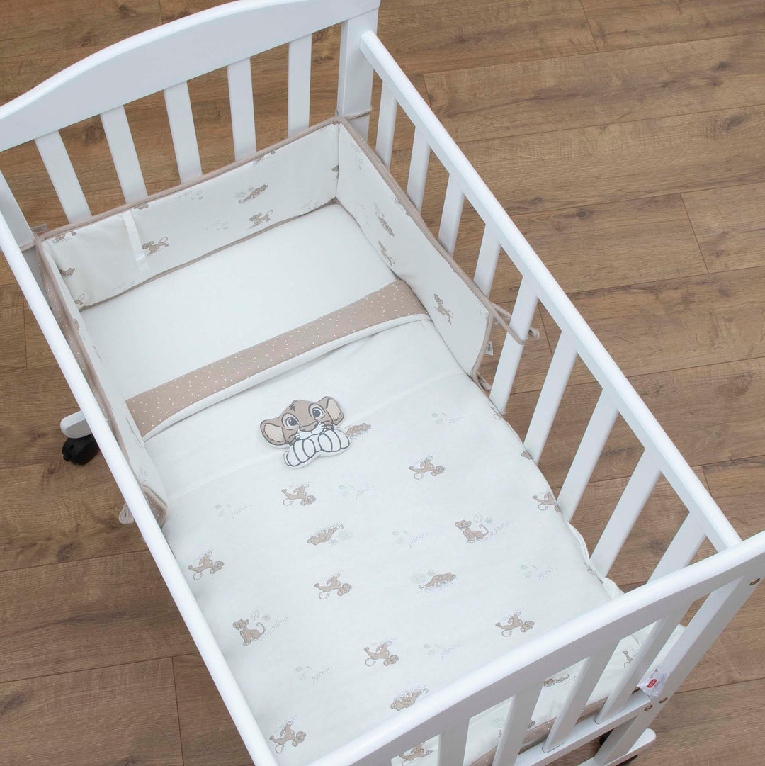 סט מצעים לעריסה סימבה שמנת