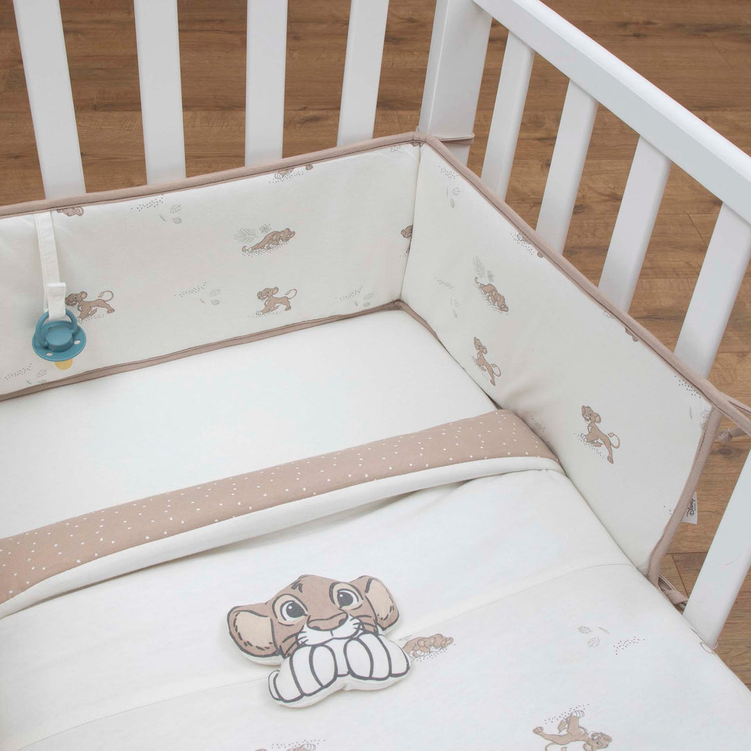 סט מצעים לעריסה סימבה שמנת