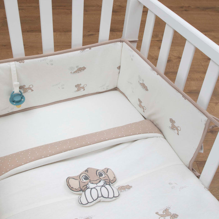 סט מצעים לעריסה סימבה שמנת