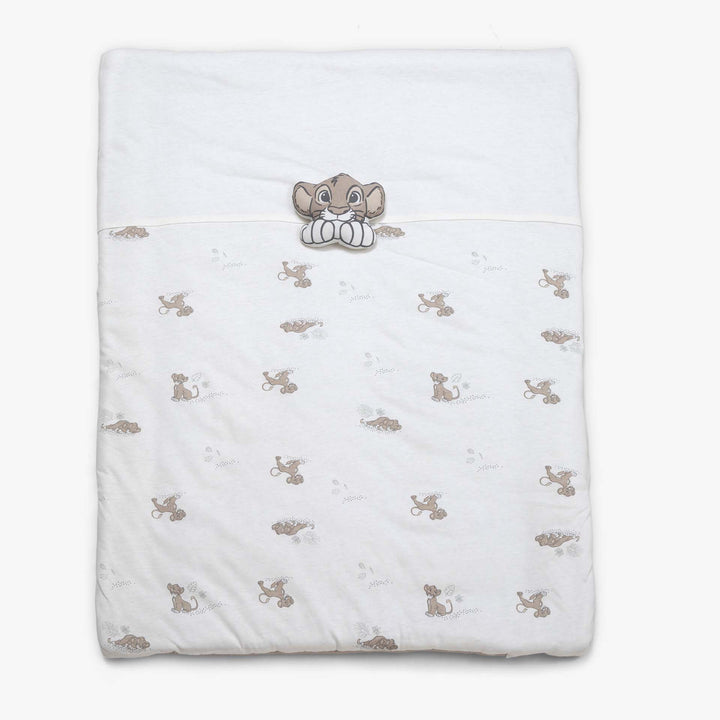 סט מצעים לעריסה סימבה שמנת