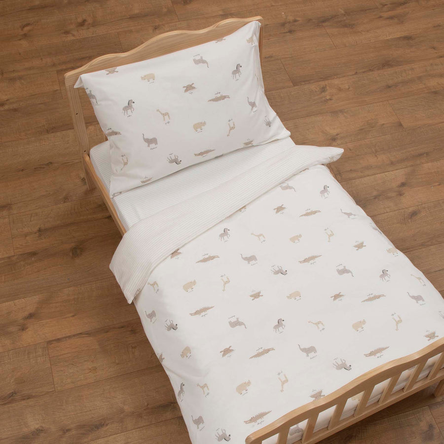 סט מצעים למיטת מעבר דינו