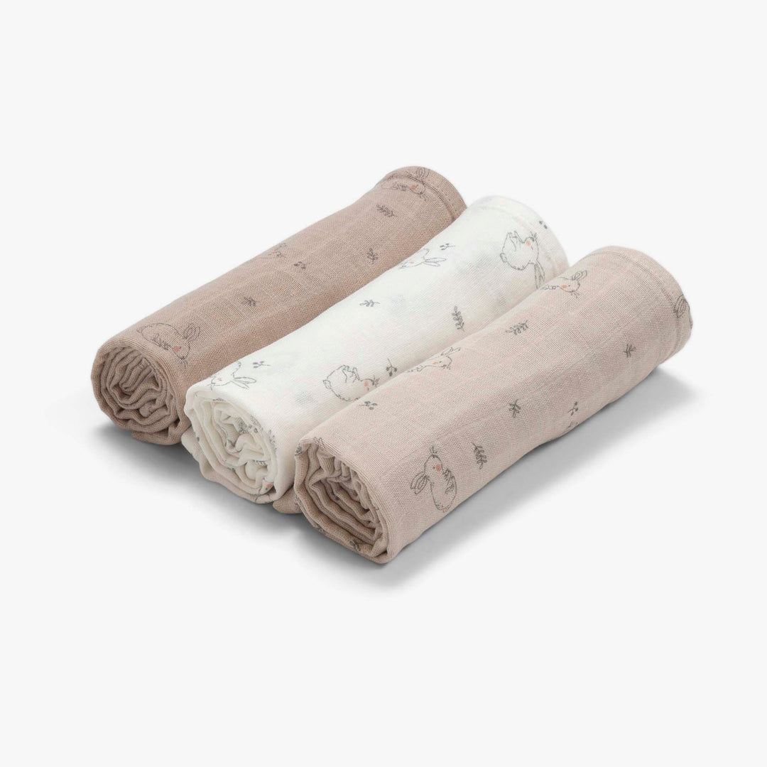 שלישיית חיתולי טטרא ארנבים אבן