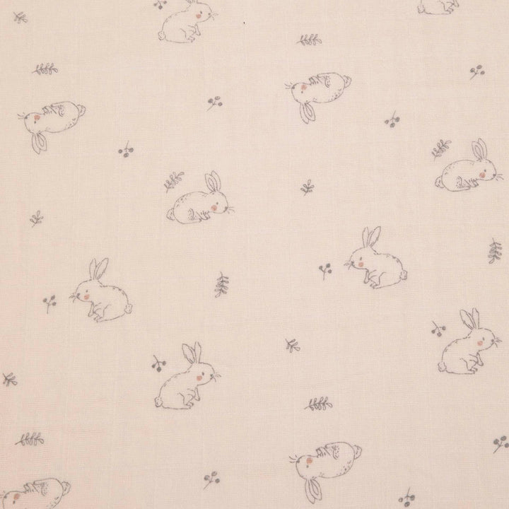 שלישיית חיתולי טטרא ארנבים ורוד