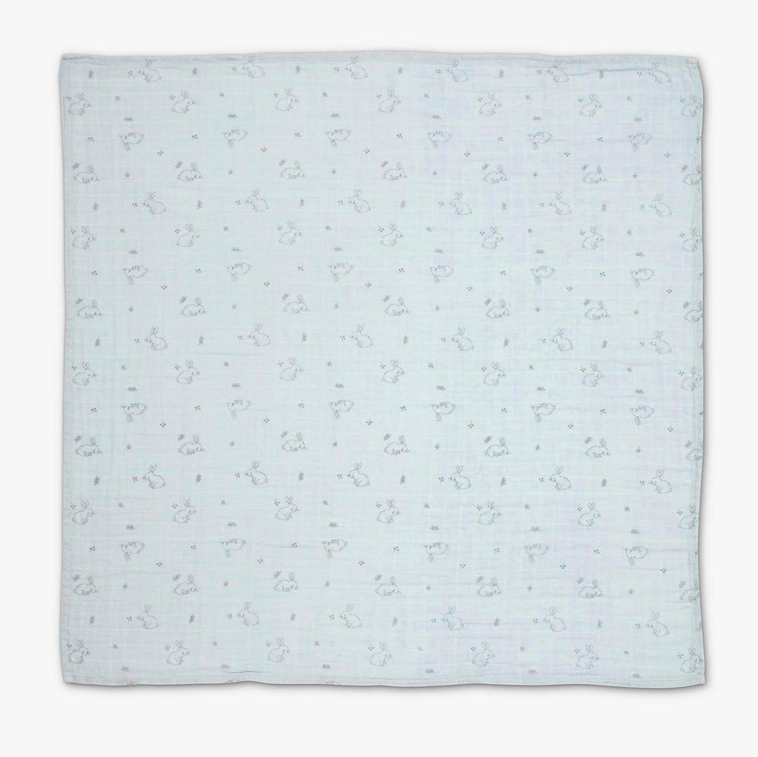 שלישיית חיתולי טטרא ארנבים תכלת