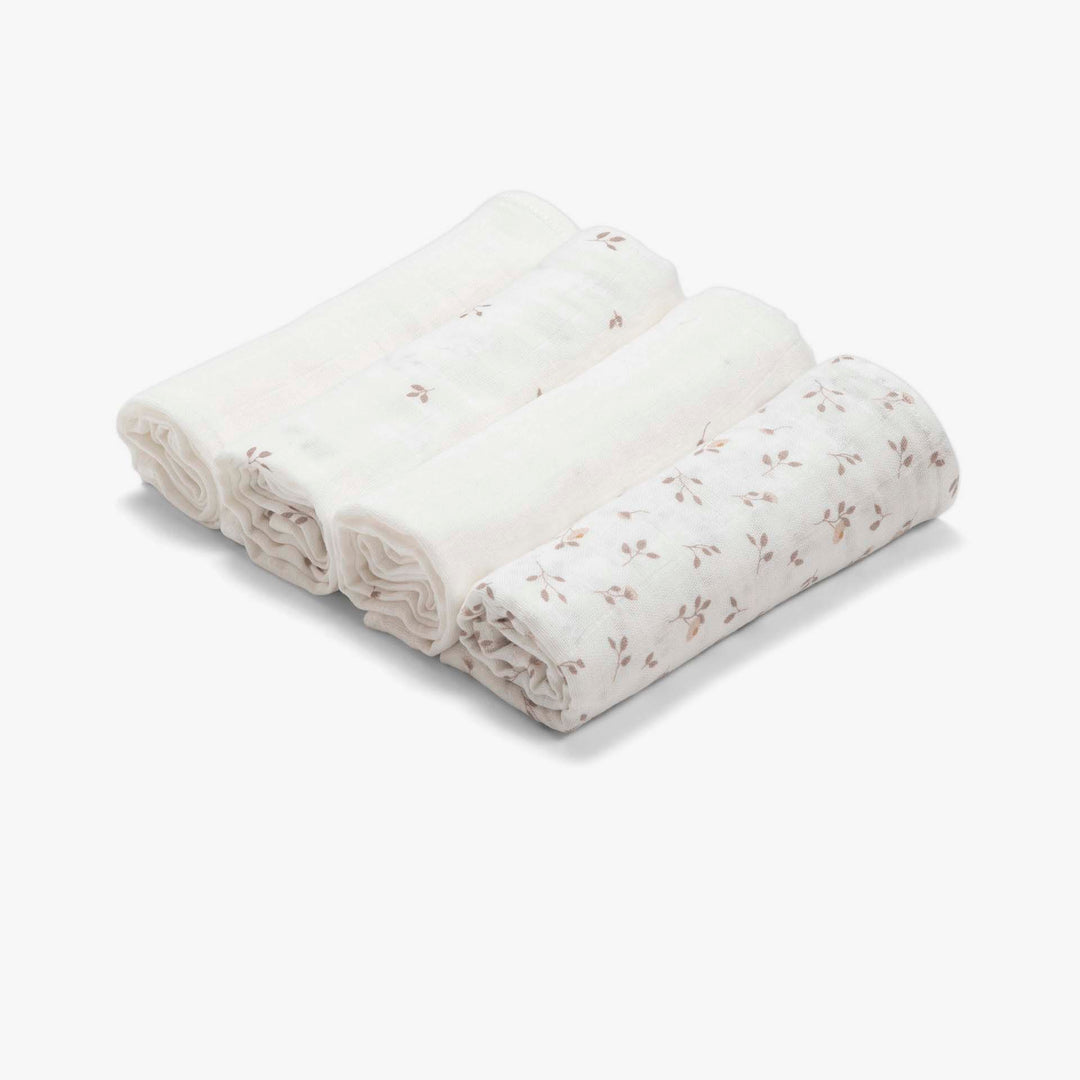 רביעיית חיתולי טטרא פרחים