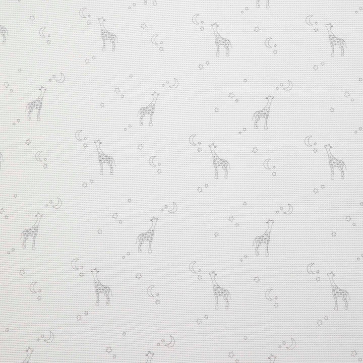 שמיכת וופל לעגלה ג'ירפות תכלת