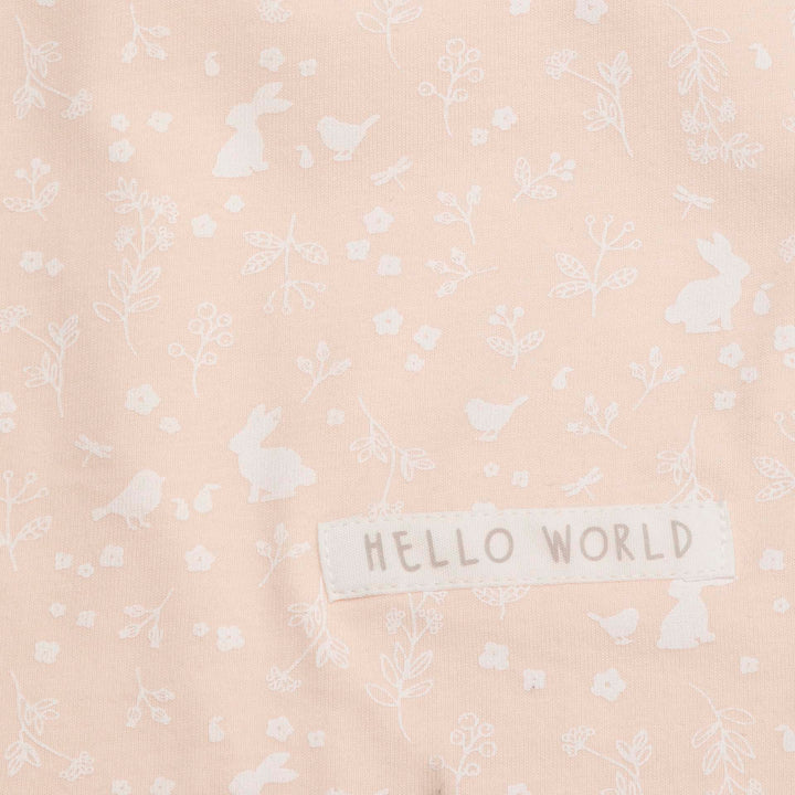 שמיכת ג'רסי לעגלה דו-צדדית פרחים