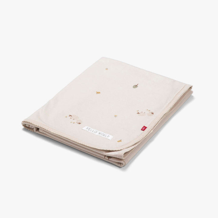 שמיכת ג'רסי לעגלה דו-צדדית כבשים