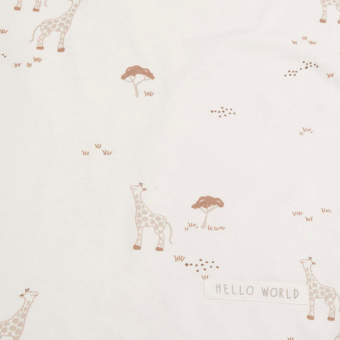 שמיכת ג'רסי לעגלה דו-צדדית  ג'ירפה