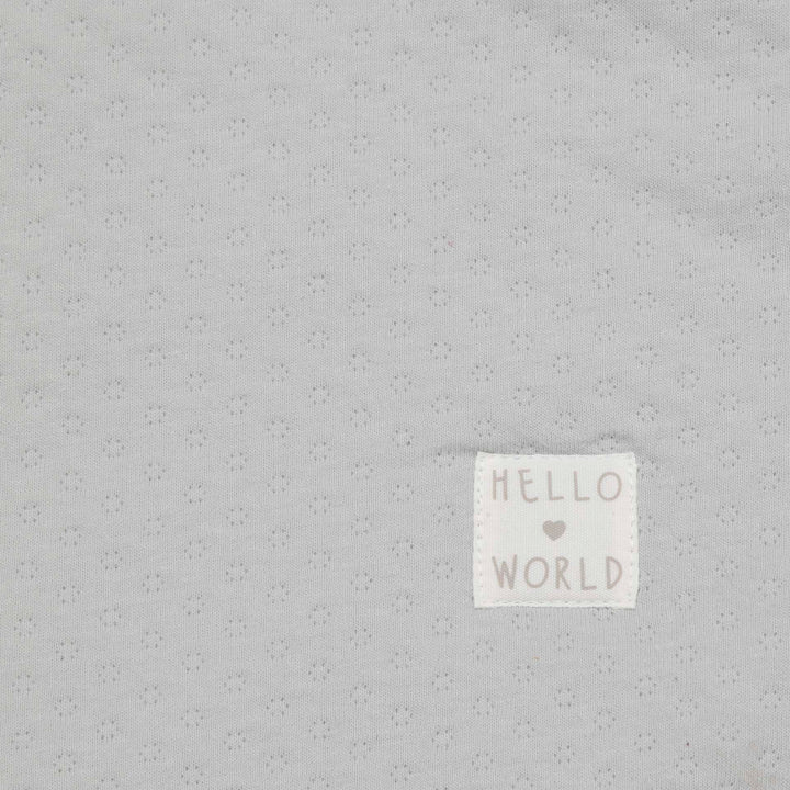 שמיכה עם טקסטורה לעריסה/עגלה תכלת