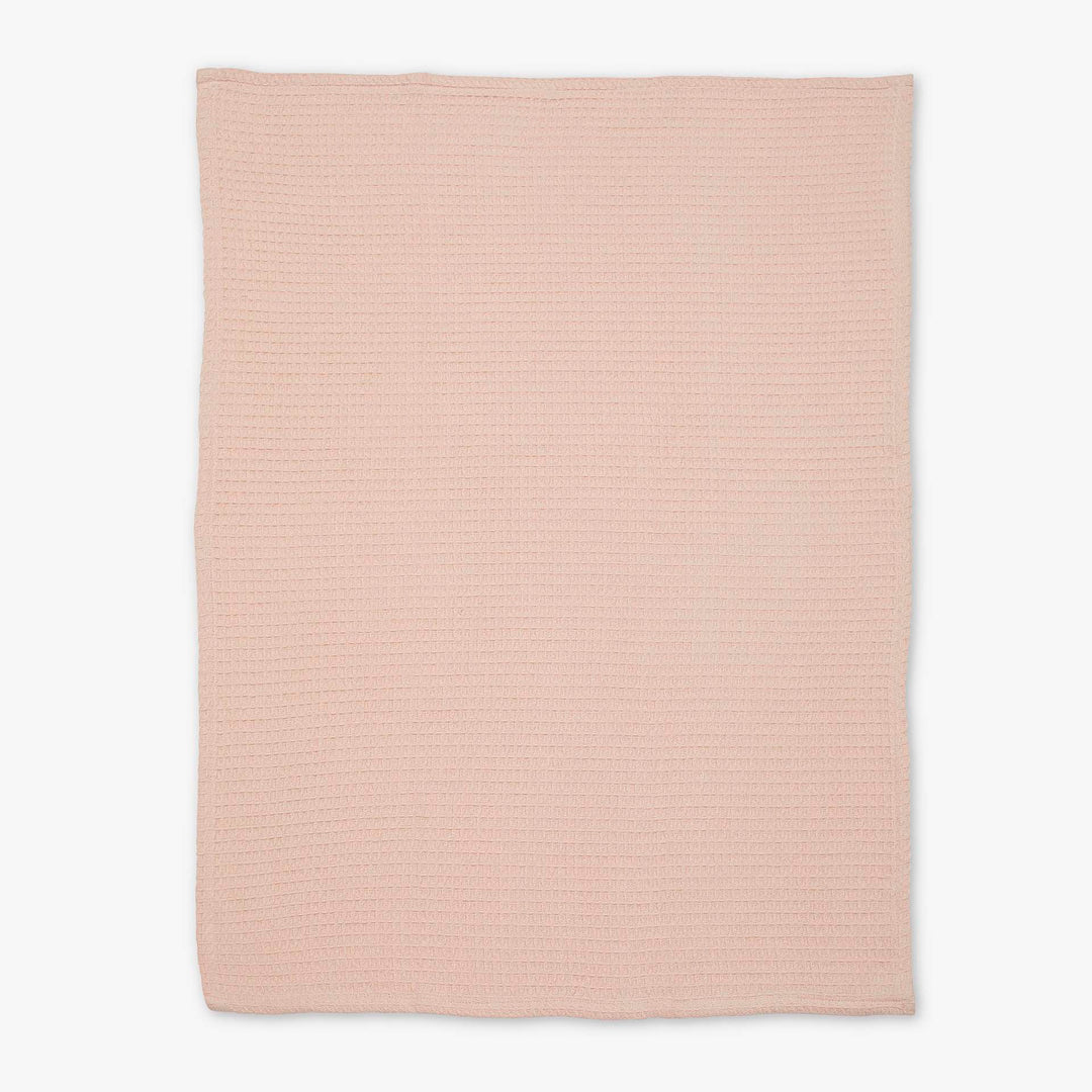 שמיכה ארוגה לעגלה ורוד