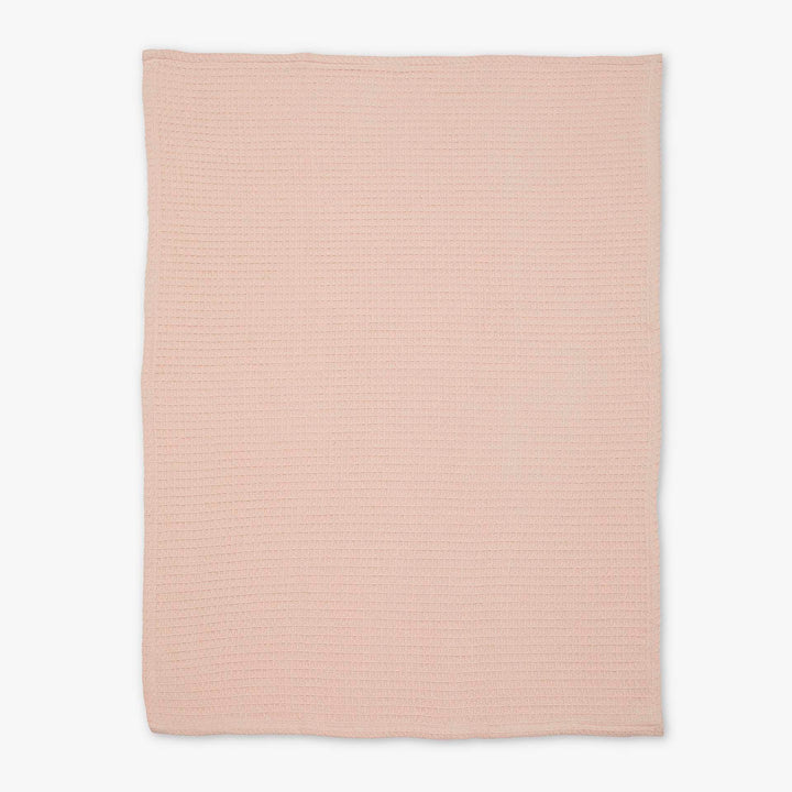 שמיכה ארוגה לעגלה ורוד