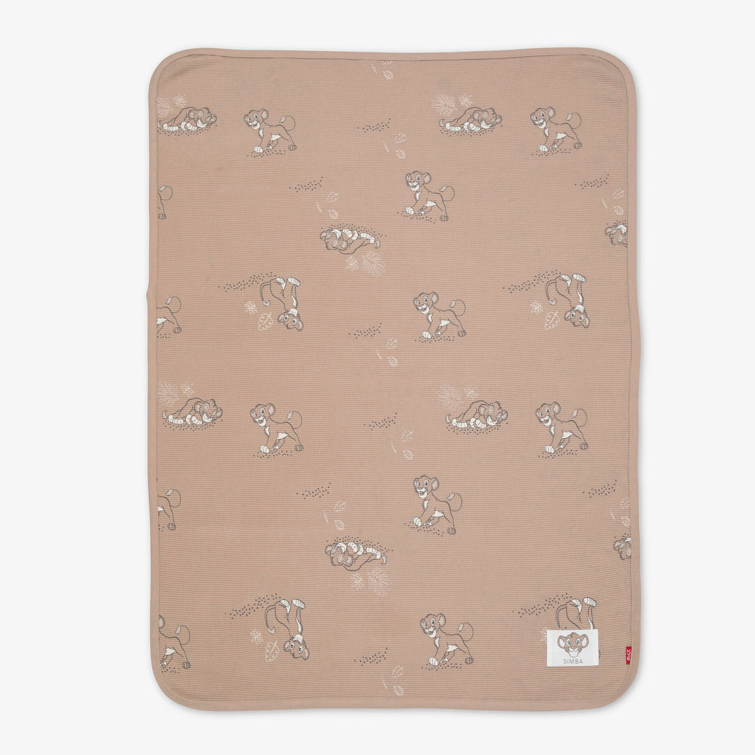 שמיכת וופל לעגלה סימבה אבן