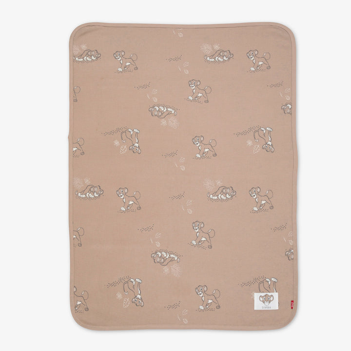 שמיכת וופל לעגלה סימבה אבן