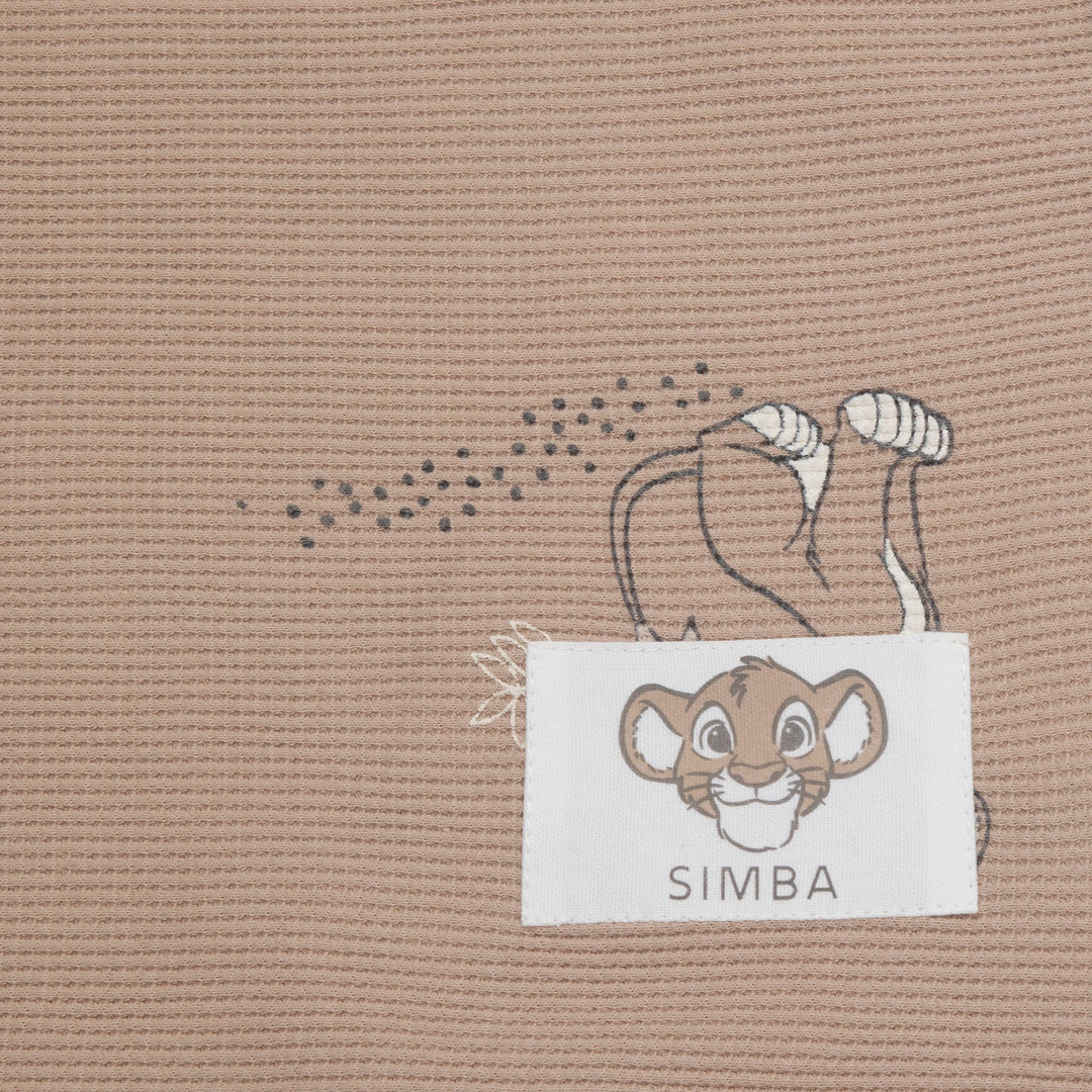 שמיכת וופל לעגלה סימבה אבן