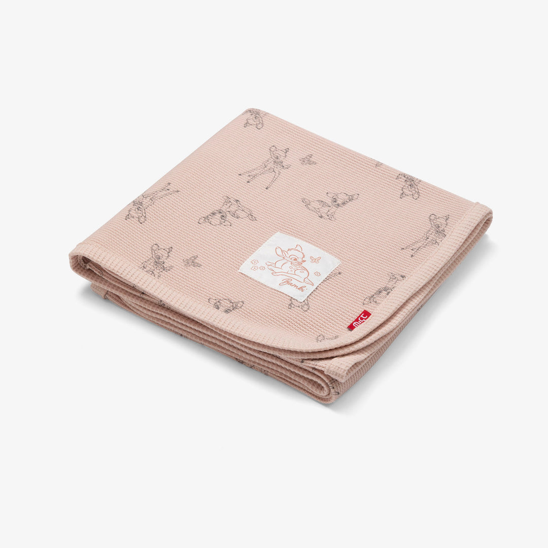 שמיכת וופל לעגלה במבי אבן