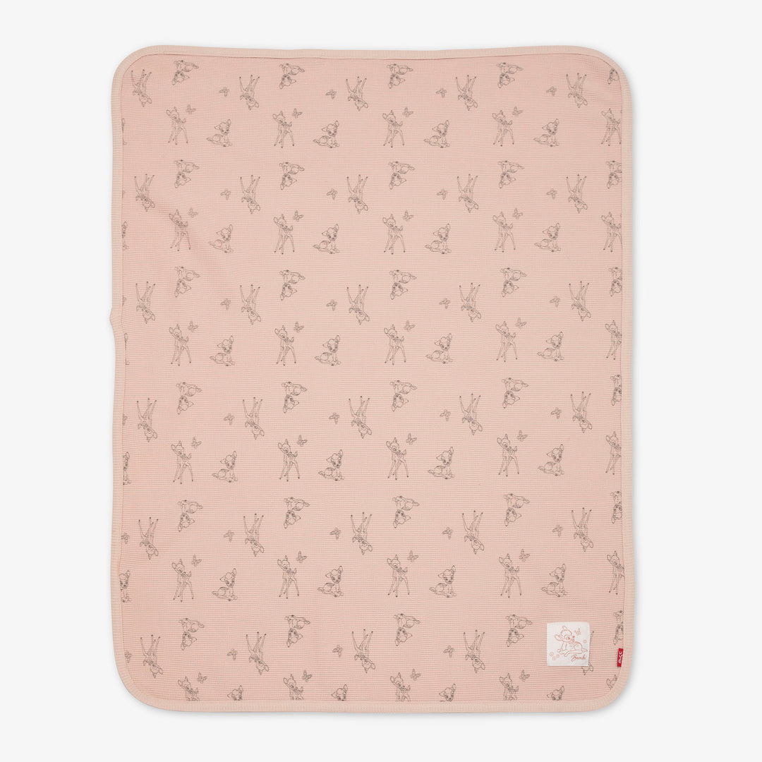 שמיכת וופל לעגלה במבי אבן