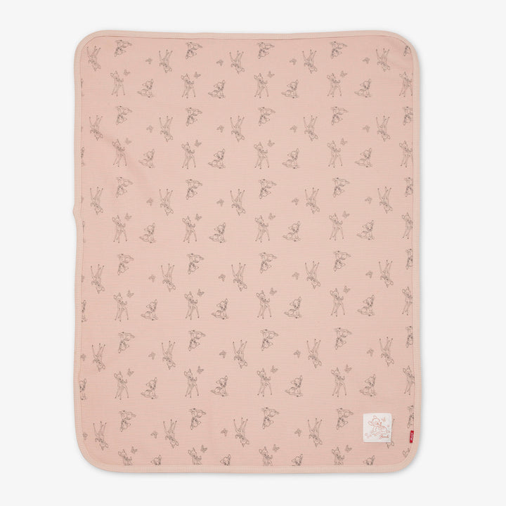 שמיכת וופל לעגלה במבי אבן