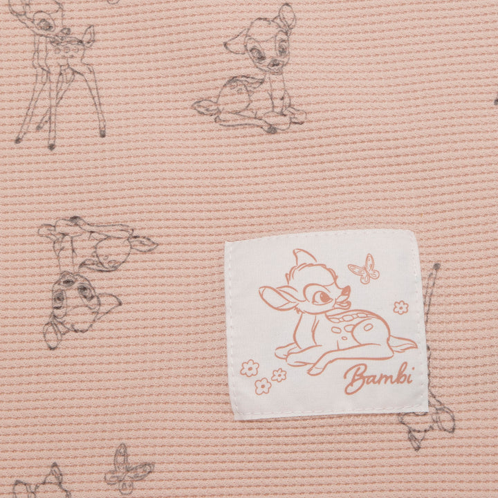 שמיכת וופל לעגלה במבי אבן