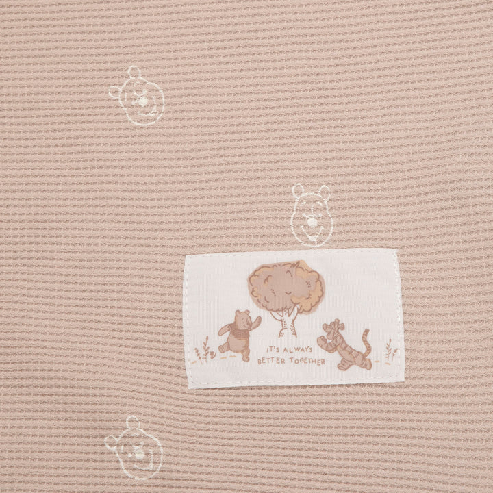 שמיכת וופל לעגלה פו הדב אבן