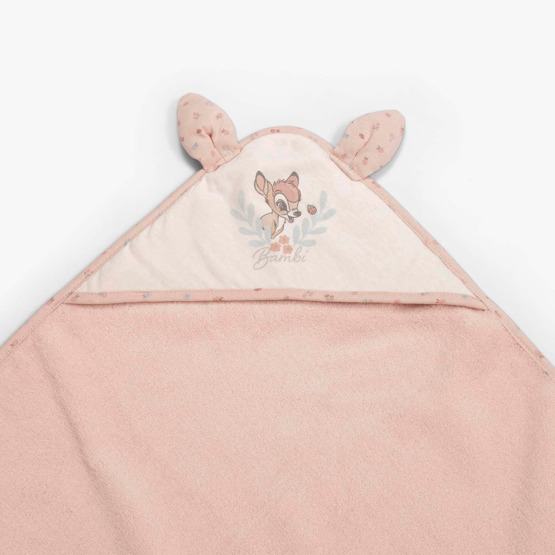 מגבת קפוצ'ון קטנה במבי ורוד