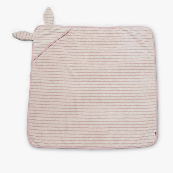 מגבת קפוצ'ון קטנה פסים ורוד
