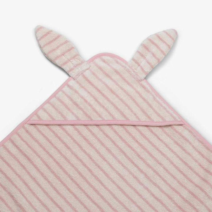 מגבת קפוצ'ון קטנה פסים ורוד
