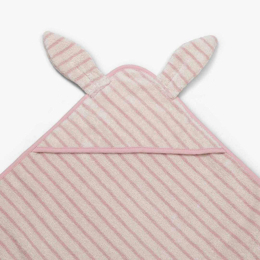 מגבת קפוצ'ון קטנה פסים ורוד