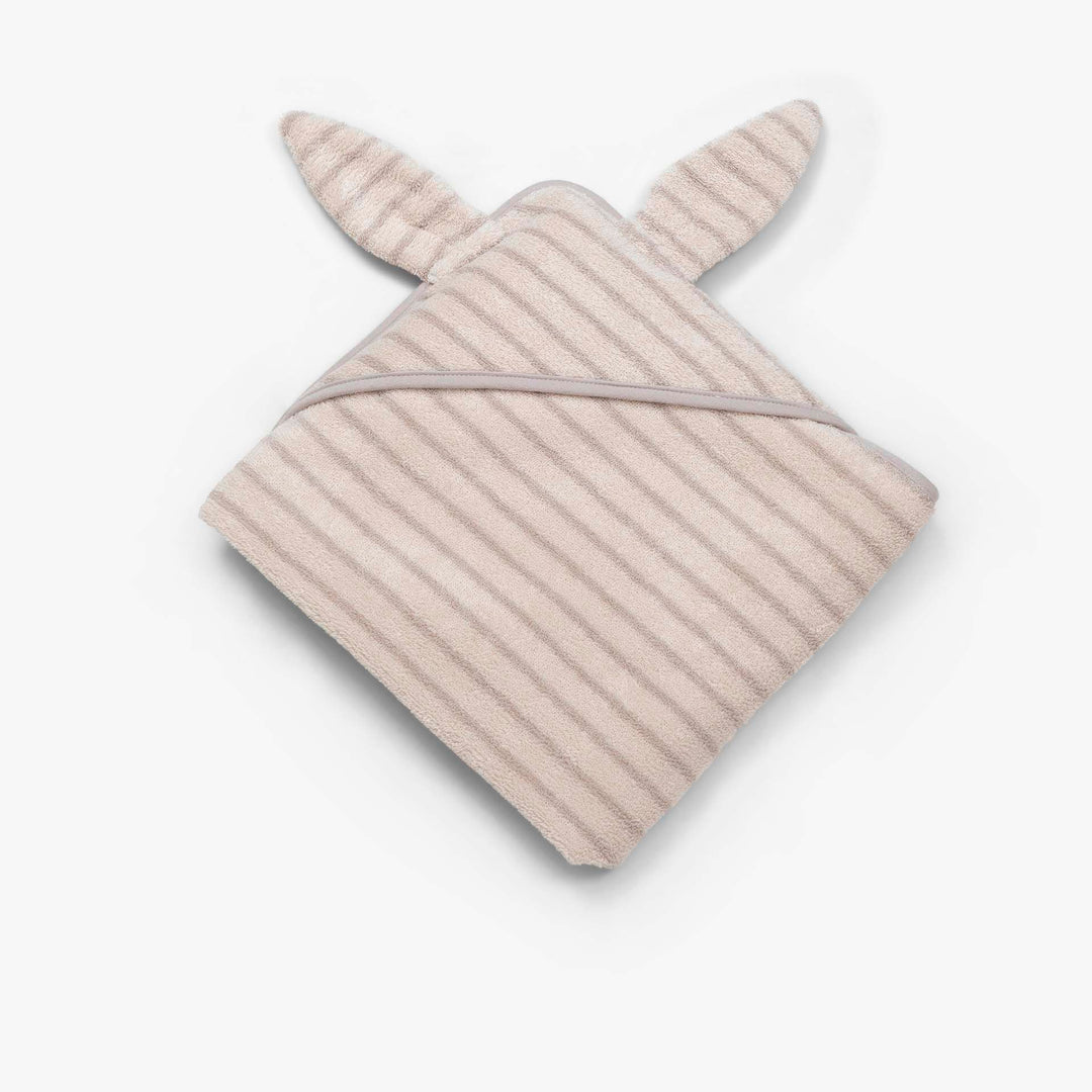 מגבת קפוצ'ון קטנה פסים אבן