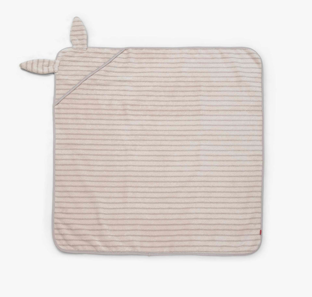 מגבת קפוצ'ון קטנה פסים אבן