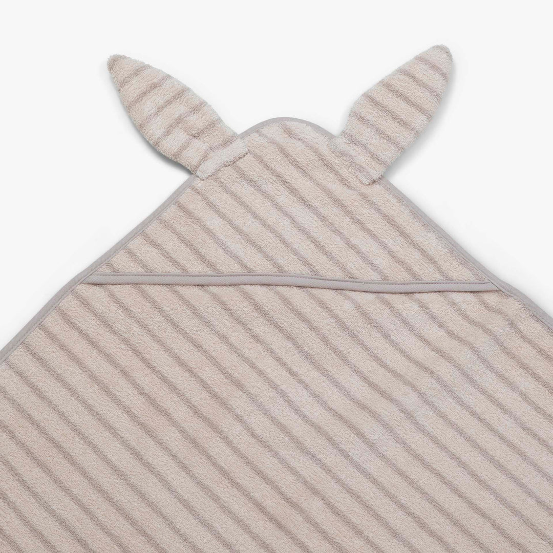 מגבת קפוצ'ון קטנה פסים אבן