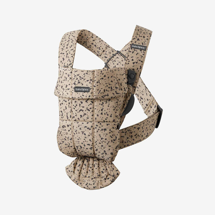 מנשא מיני כותנה מודפס בז' אפור