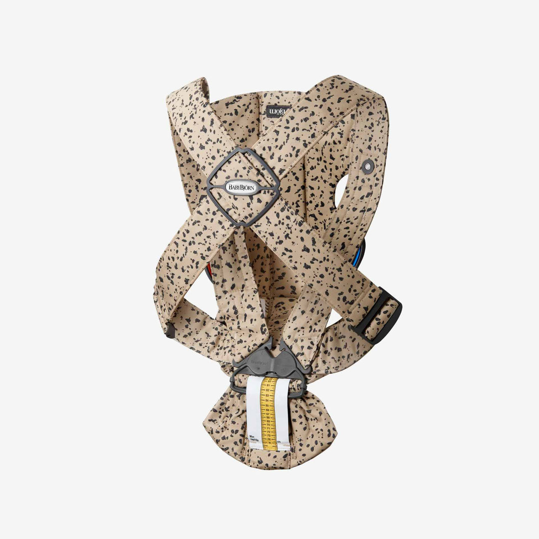 מנשא מיני כותנה מודפס בז' אפור