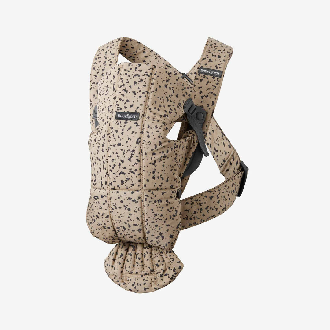 מנשא מיני כותנה מודפס בז' אפור