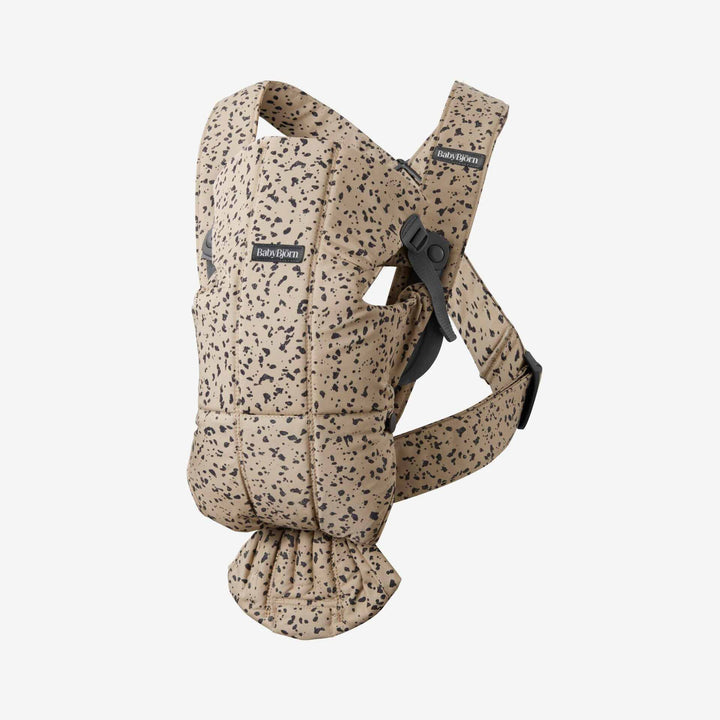 מנשא מיני כותנה מודפס בז' אפור