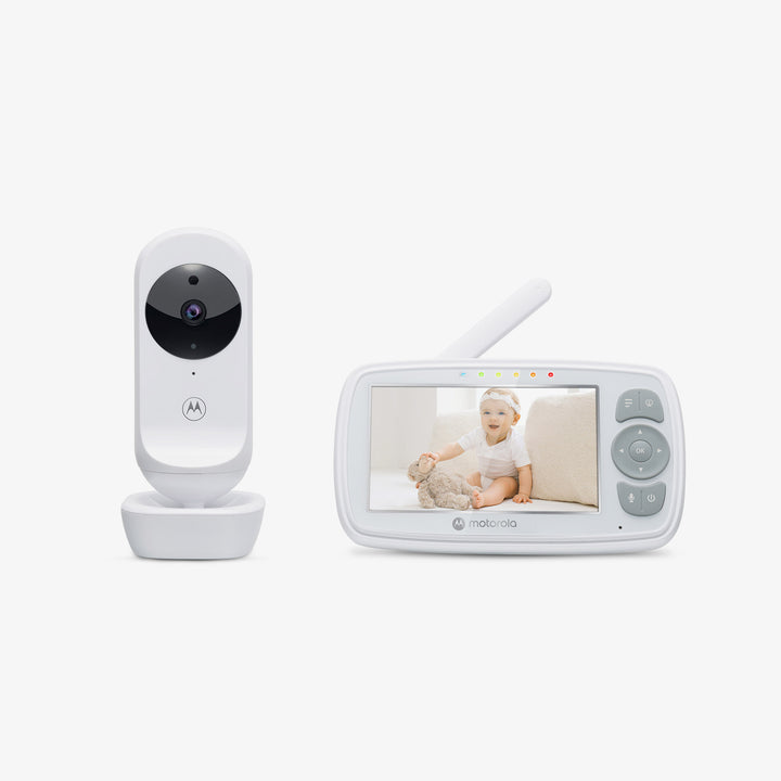 מצלמת בייבי מוניטור מתכווננת עם צג בגודל 4.3