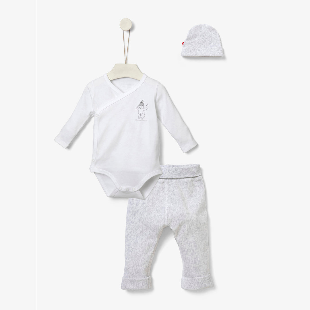 מארז מתנה לבן אפור