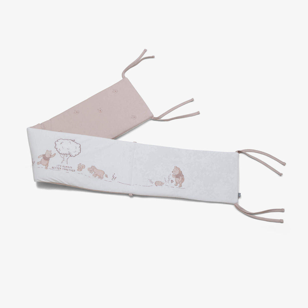 סט מצעים לעריסה פו הדב שמנת