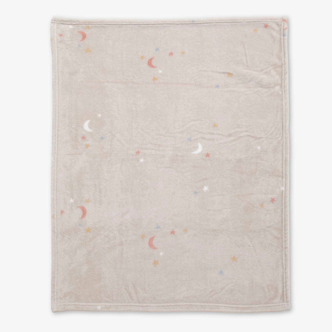 שמיכת קורל פליז לעגלה כוכבים אבן