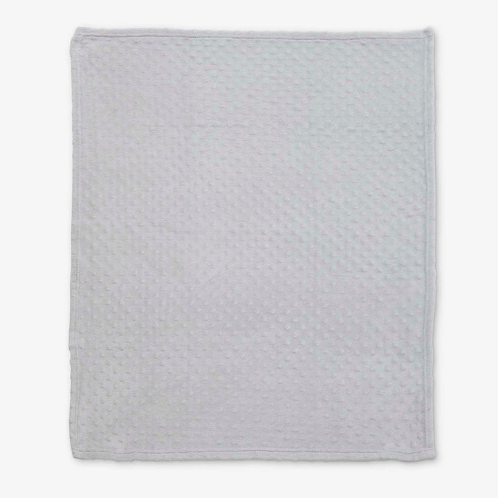 שמיכת קורל פליז לעגלה נקודות אפור