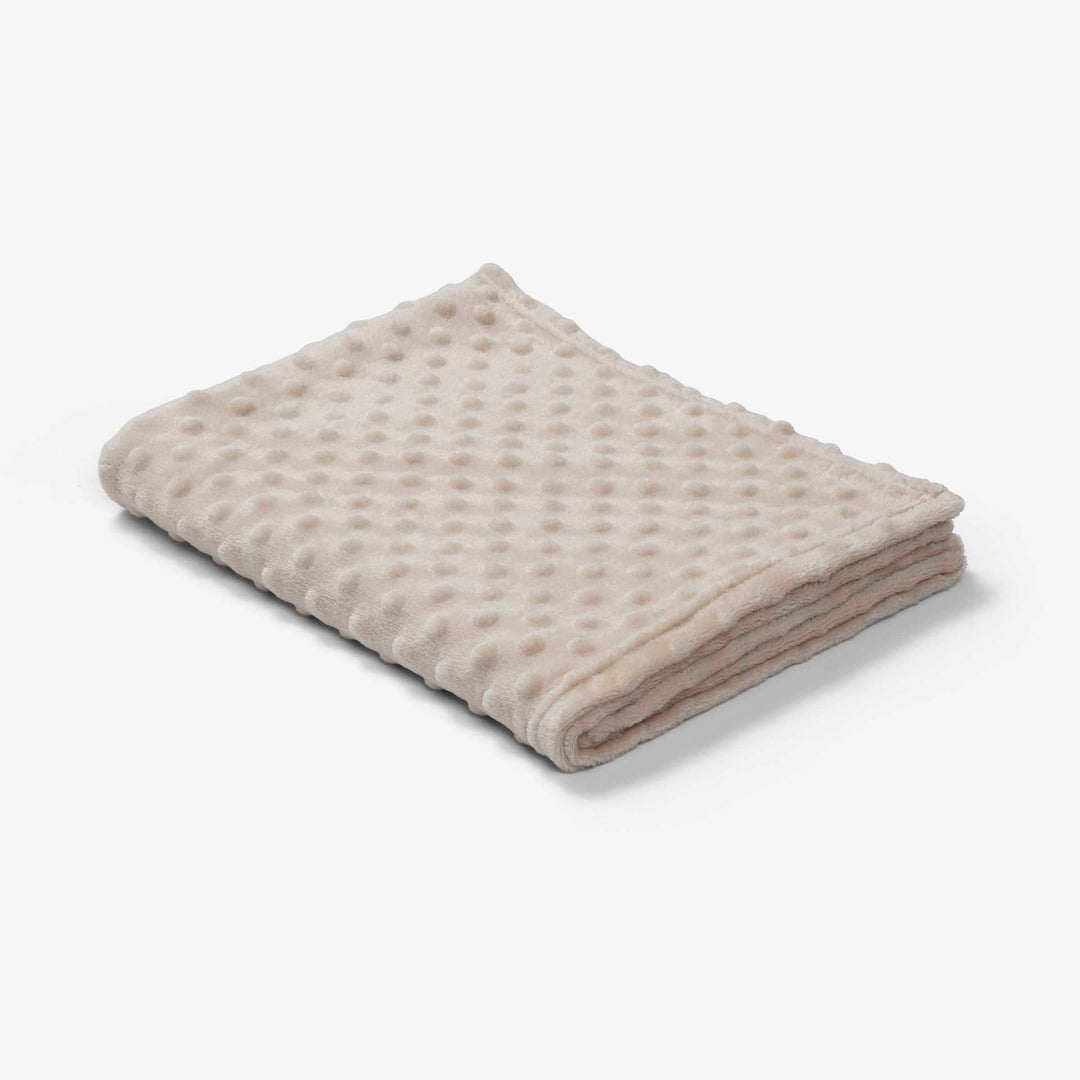 שמיכת קורל פליז לעגלה נקודות אבן