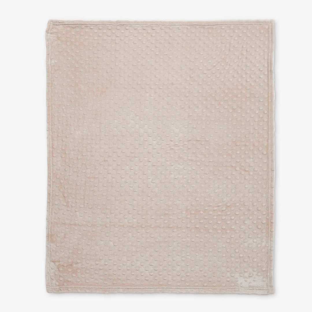 שמיכת קורל פליז לעגלה נקודות אבן