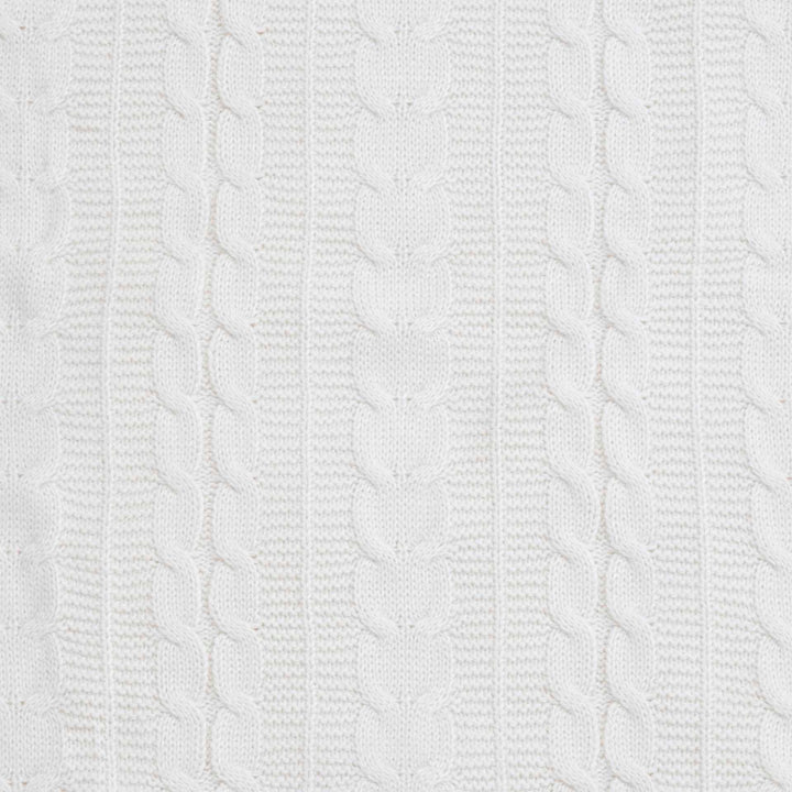 שמיכת צמות ופרווה דו-צדדית לעגלה שמנת