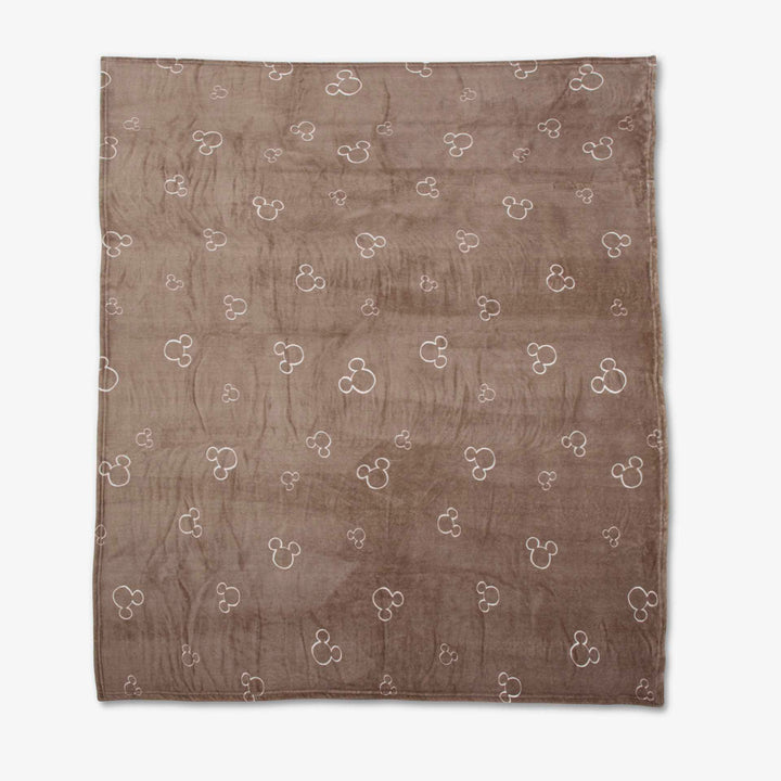 שמיכת קורל פליז משפחתית מיקי מוקה