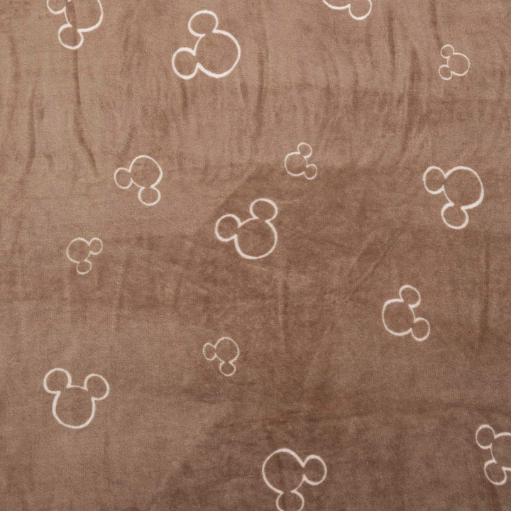 שמיכת קורל פליז משפחתית מיקי מוקה