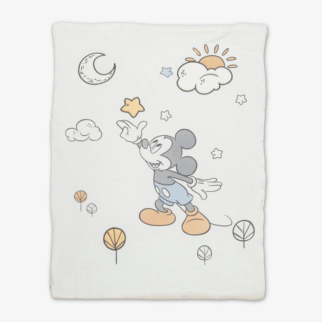 סט מצעים לעריסה מיקי תכלת